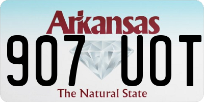 AR license plate 907UOT