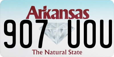 AR license plate 907UOU