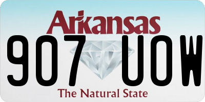 AR license plate 907UOW