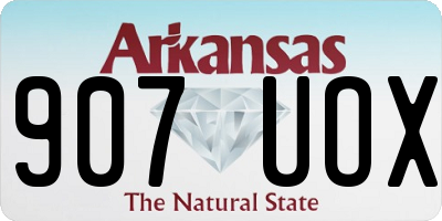 AR license plate 907UOX