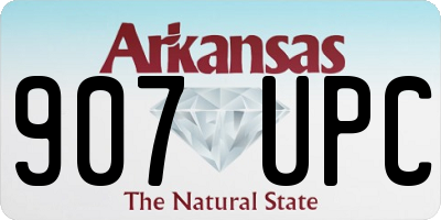 AR license plate 907UPC