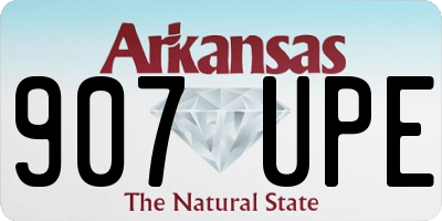 AR license plate 907UPE