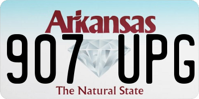 AR license plate 907UPG