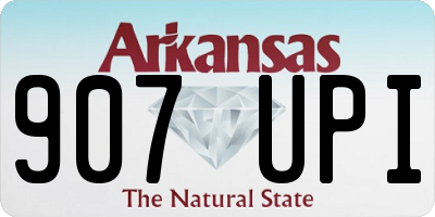 AR license plate 907UPI
