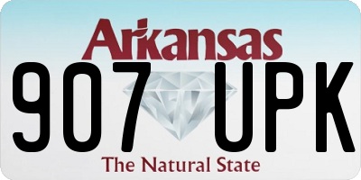 AR license plate 907UPK