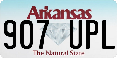 AR license plate 907UPL
