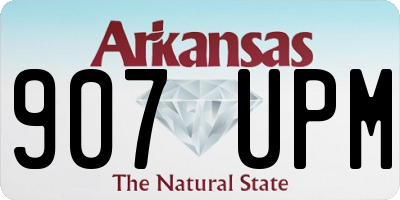 AR license plate 907UPM