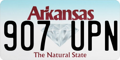 AR license plate 907UPN