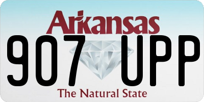 AR license plate 907UPP