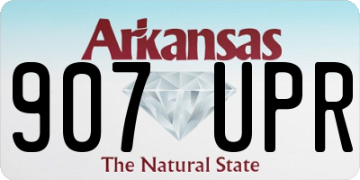 AR license plate 907UPR