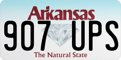 AR license plate 907UPS