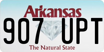 AR license plate 907UPT