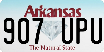 AR license plate 907UPU