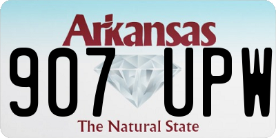 AR license plate 907UPW