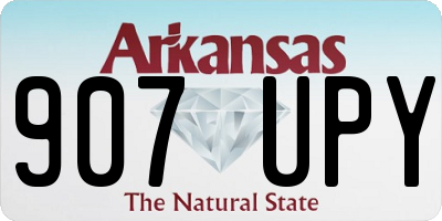 AR license plate 907UPY