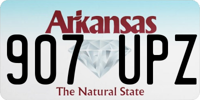 AR license plate 907UPZ