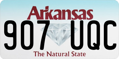AR license plate 907UQC