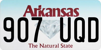 AR license plate 907UQD