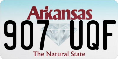 AR license plate 907UQF