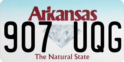 AR license plate 907UQG