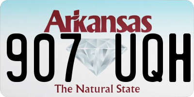 AR license plate 907UQH