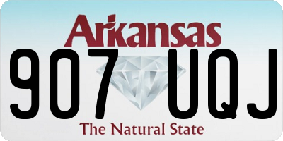AR license plate 907UQJ