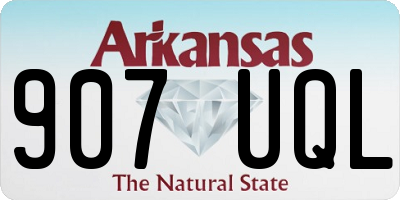 AR license plate 907UQL