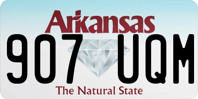 AR license plate 907UQM