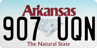 AR license plate 907UQN
