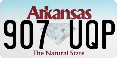 AR license plate 907UQP