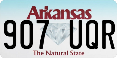 AR license plate 907UQR
