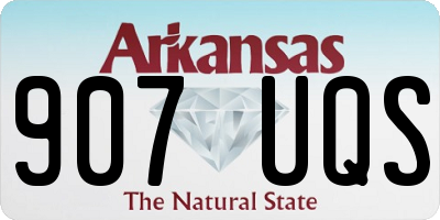 AR license plate 907UQS
