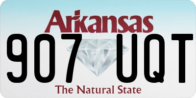AR license plate 907UQT