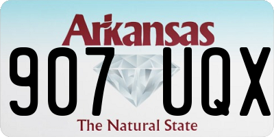 AR license plate 907UQX