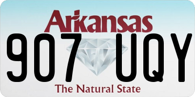 AR license plate 907UQY