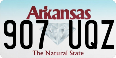 AR license plate 907UQZ
