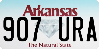 AR license plate 907URA