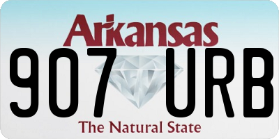AR license plate 907URB