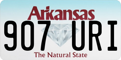AR license plate 907URI