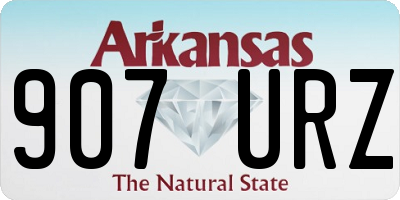 AR license plate 907URZ