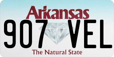 AR license plate 907VEL