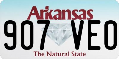 AR license plate 907VEO
