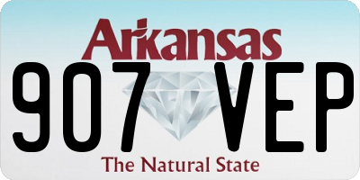 AR license plate 907VEP