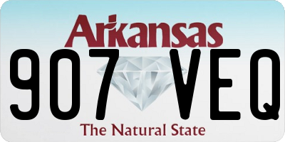 AR license plate 907VEQ