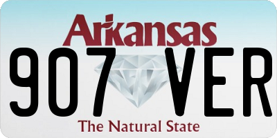 AR license plate 907VER