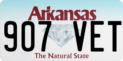 AR license plate 907VET