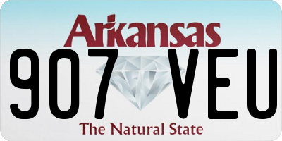 AR license plate 907VEU