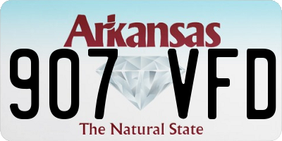 AR license plate 907VFD