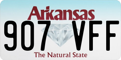 AR license plate 907VFF
