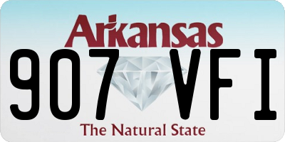 AR license plate 907VFI